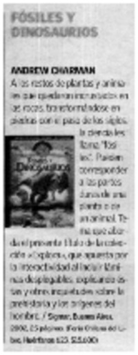 Fósiles y dinosaurios.