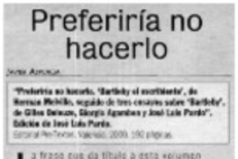 Preferiría no hacerlo