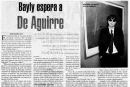 Bayly espera a De Aguirre