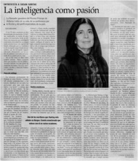 La inteligencia como pasión