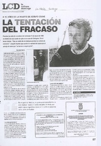 La tentación del fracaso".