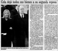 Cela dejó todos sus bienes a sus segunda esposa.