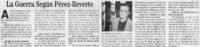 La guerra según Pérez-Reverte.
