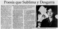 Poesía que sublima y desgarra.