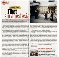 Tíbet sin anestesia.
