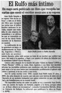 El Rulfo más íntimo.