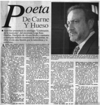 Poeta de carne y hueso.