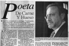 Poeta de carne y hueso.