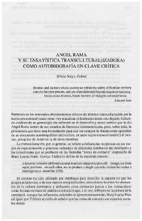 Angel Rama y su ensayística transcultural(izadora) como autobiografía en clave crítica