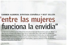 "Entre las mujeres funciona la envidia"