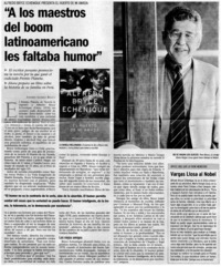 "A los maestros del boom latinoamericano les faltaba humor"