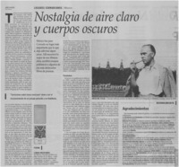 Nostalgia de aire claro y cuerpos oscuros