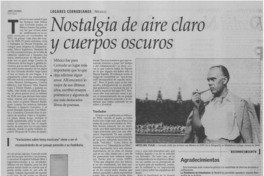 Nostalgia de aire claro y cuerpos oscuros