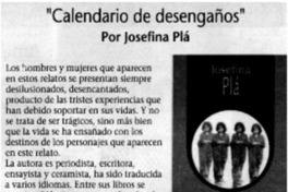 "Calendario de desengaños".