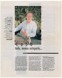 Mario Lobo todo, menos estepario