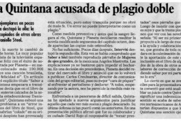 Ana Rosa Quintana acusada de plagio doble