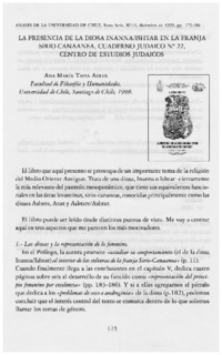 La presencia de la diosa InannaIshater en la franja sirio-canaanea : cuaderno judaico no 22, centro de estudios judaicos