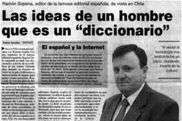 Las ideas de un hombre que es un "diccionario"