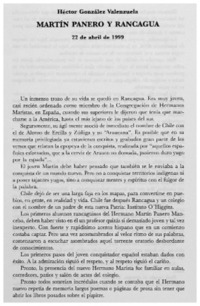 Martín Panero y Rancagua