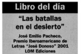 "Las Batallas en el desierto".