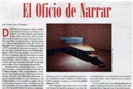 El oficio de narrar