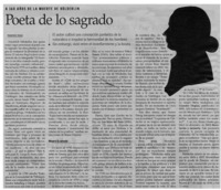 Poeta de lo sagrado
