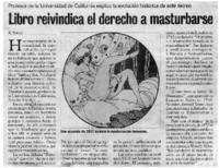 Libro reivindica el derecho a masturbarse