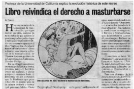 Libro reivindica el derecho a masturbarse