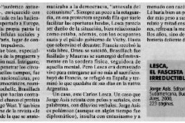 Lesca, el Fascista irreductible