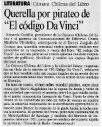 Querella por pirateo de "El código Da Vinci"