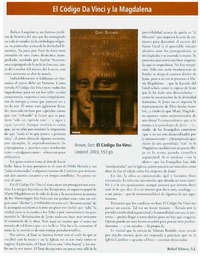 El Código Da Vinci y la Magdalena