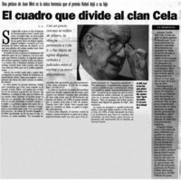 El cuadro que divide al clan Cela