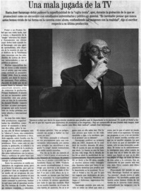 Una mala jugada de la TV.