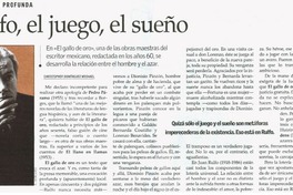 Rulfo, el juego, el sueño