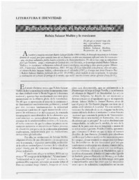 Reflexiones sobre el neocolonialismo