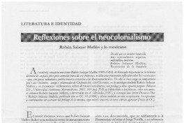 Reflexiones sobre el neocolonialismo