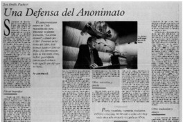 Una defensa del anonimato