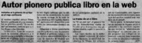 Autor pionero publica libro en la web.
