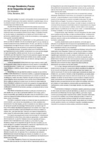 A la zaga. Decadencia y fracaso de las vanguardias del siglo XX