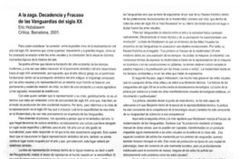 A la zaga. Decadencia y fracaso de las vanguardias del siglo XX