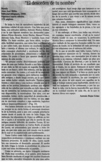 El desorden de tu nombre"