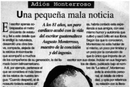 Una pequeña mala noticia