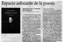 Espacio asfixiante de la poesía