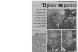 El pisco me parece una bebida espantosa"