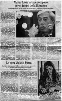 Vargas Llosa está preocupado por el futuro de la literatura.