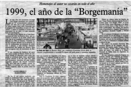 1999, el año de la "Borgemanía".