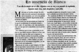 En ausencia de Blanca