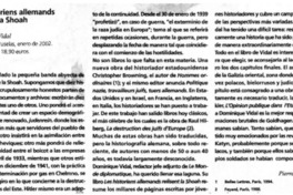 Les historiens allemands relisent la Shoah