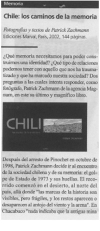 Chile: los caminos de la memoria