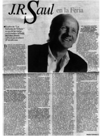 J. R. Saul en la feria